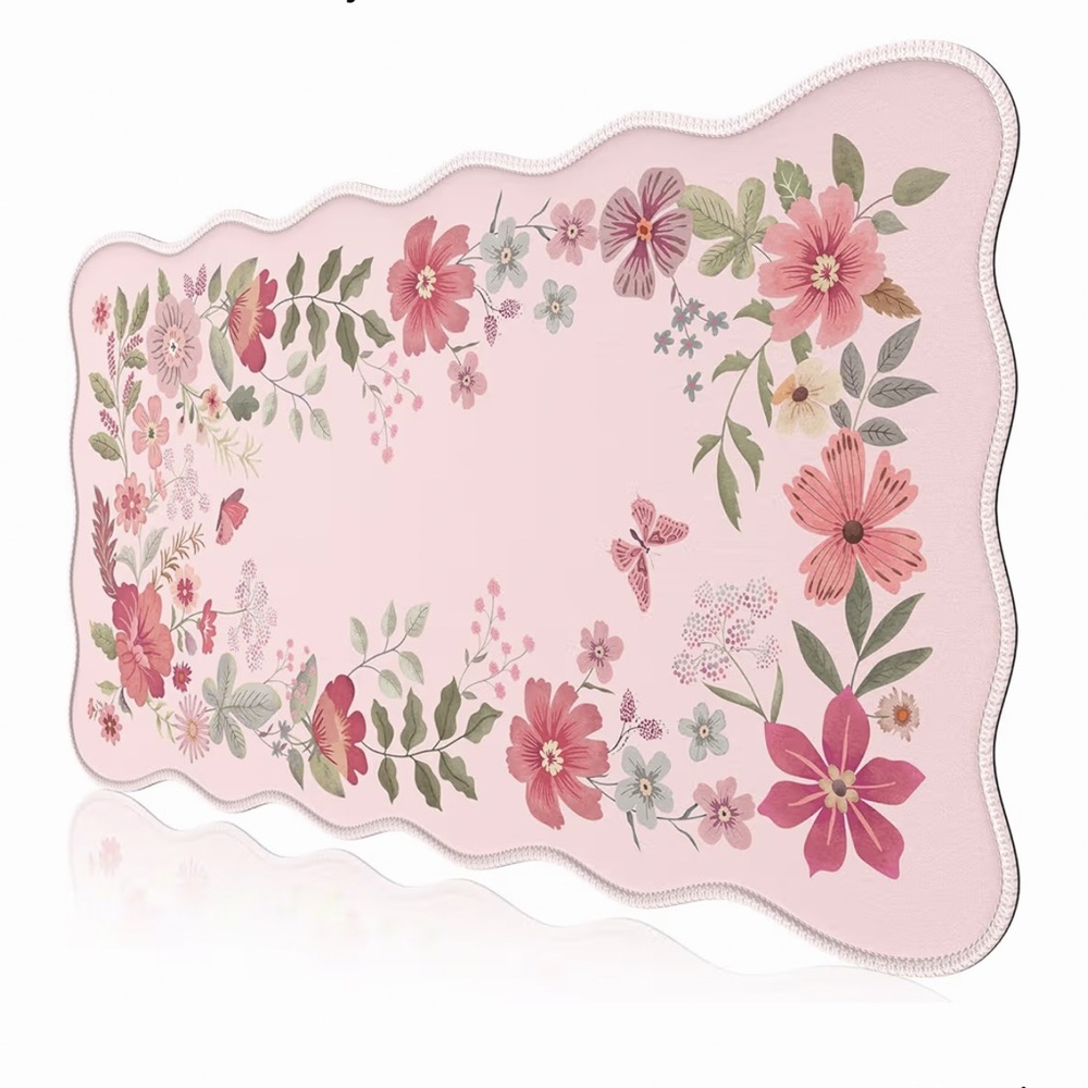 Pink Floral Desk Mat🩷